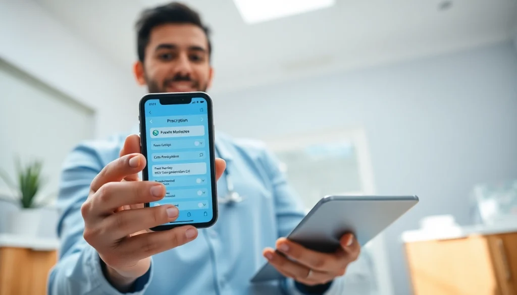 Understand benefits of mobile eprescription with healthcare professional using a mobile app.